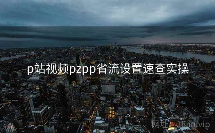 p站视频pzpp省流设置速查实操