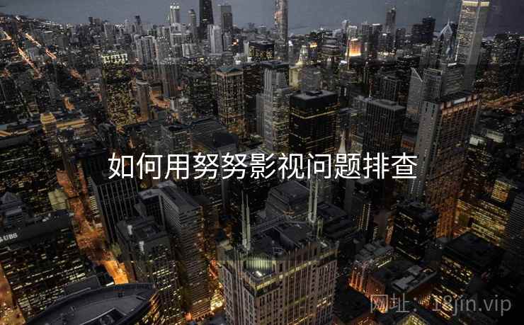 如何用努努影视问题排查