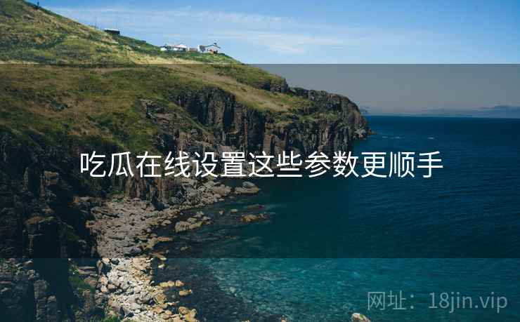 吃瓜在线设置这些参数更顺手