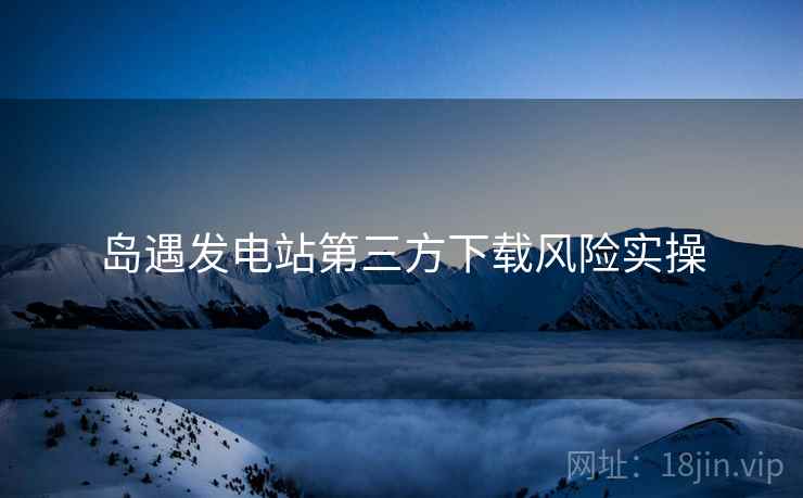 岛遇发电站第三方下载风险实操