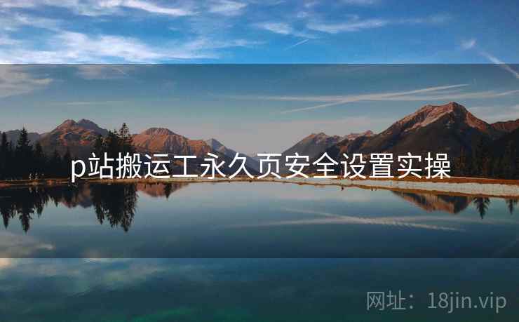 p站搬运工永久页安全设置实操