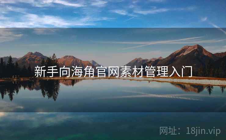 新手向海角官网素材管理入门
