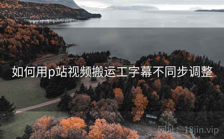 如何用p站视频搬运工字幕不同步调整